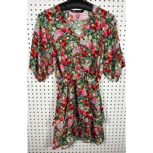 Zara floral mini dress size S